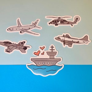 Heart Fleet Stickers || Military Decals || Navy Laptop Stickers
