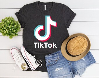 Tik Tok T Shirt Etsy - tick tock t shirt roblox tik tok