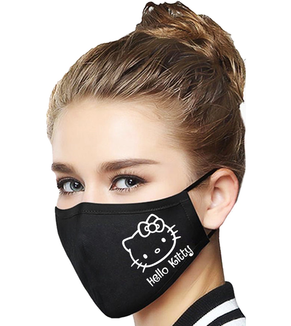 Cute Face Mask Reusable Face Mask Hello Kitty Hello Kitty Etsy