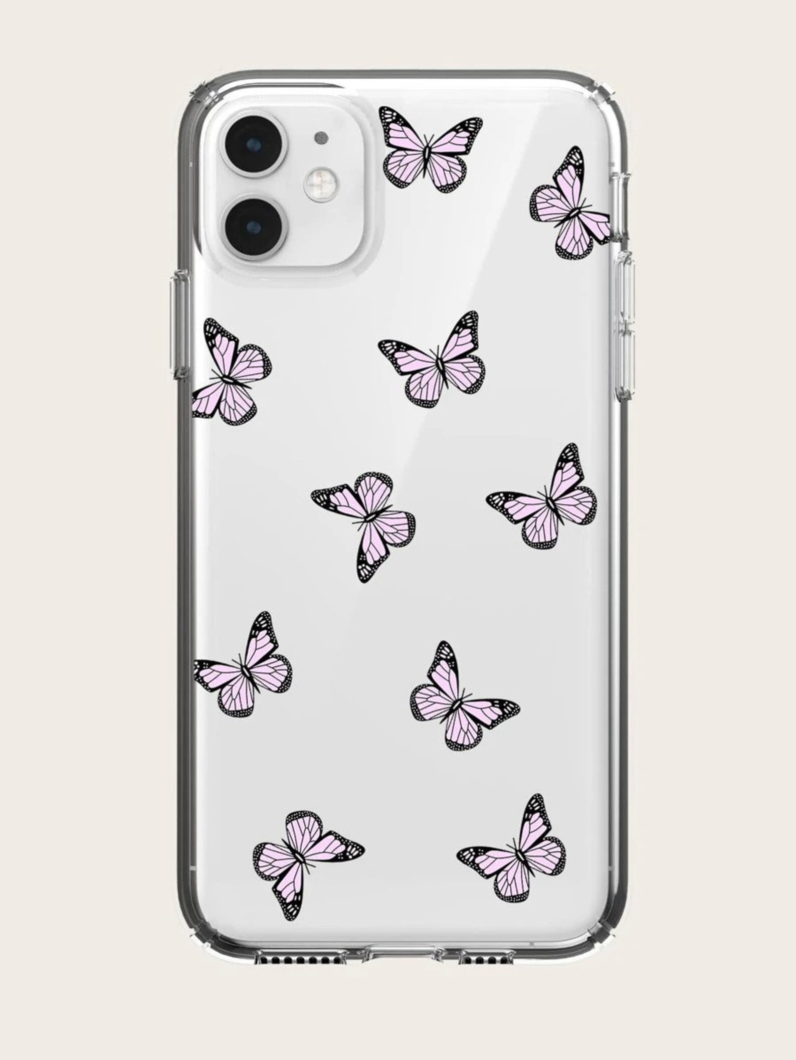 Butterfly Print Clear Case for iPhone 11 Case iPhone 12 XR X Etsy