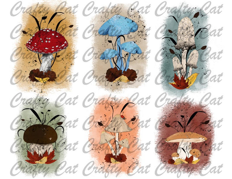 Fall Mushrooms a 20 page digital download image 8