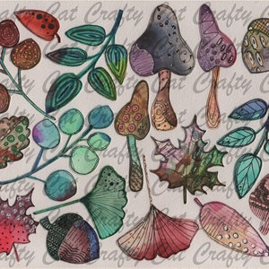 Doodle Fall Fodder (a 3 Page Digital Download) - Etsy