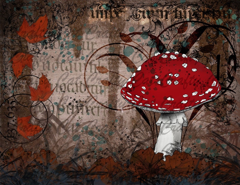 Fall Mushrooms a 20 page digital download image 5