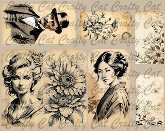 Sketchbook Tags (ein 6-seitiger digitaler Download)