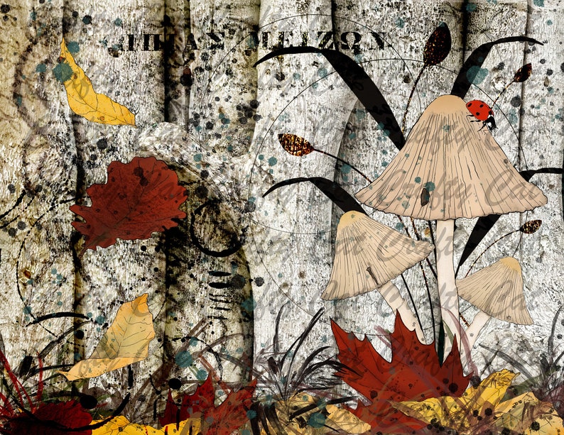 Fall Mushrooms a 20 page digital download image 4