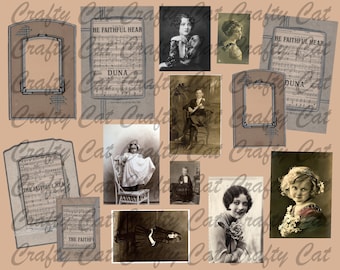 Vintage Frames and Photos (an 8 page digital download)