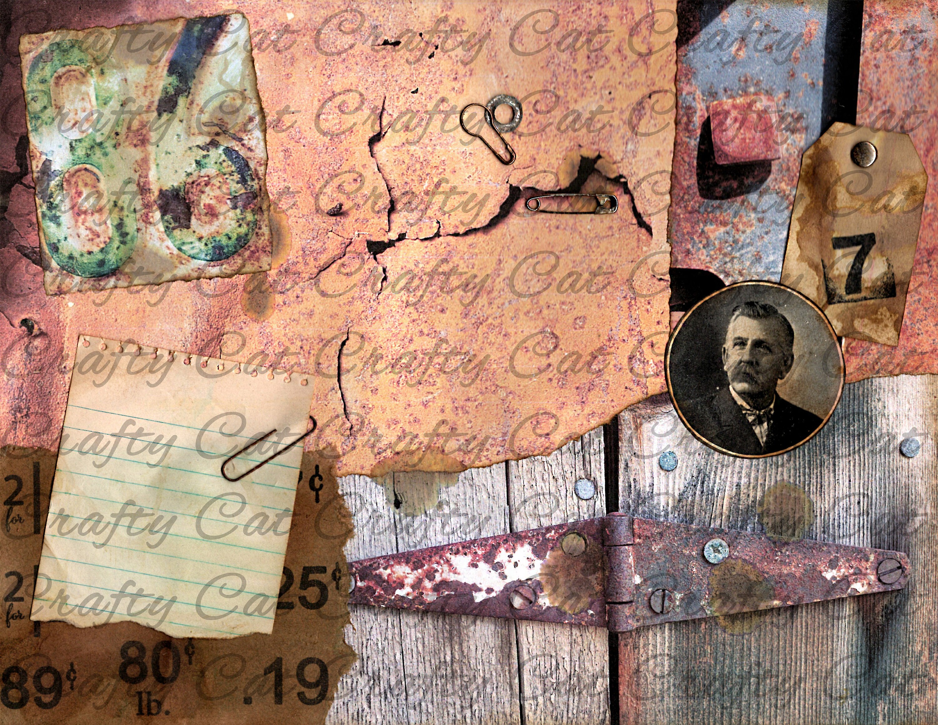 Rust and Numbers 17 Page Digital Download Not All Pages | Etsy