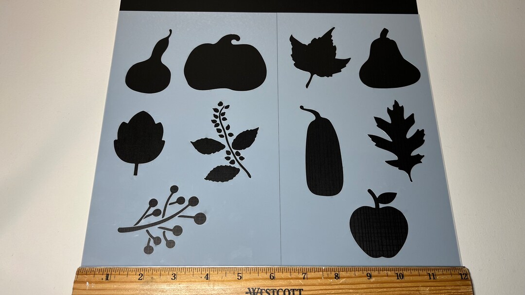 Fall Fodder Stencils #2 (set of 2) - Etsy