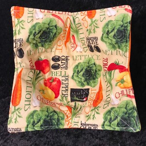 Microwave Bowl Cozy, Farm Fresh Veggies,  Soup Bowl Cozy,  Bowl Pot Holder, Bowl Holder, Soup Bowl Holder, Bowl Pot Holder, Bowl Koozie