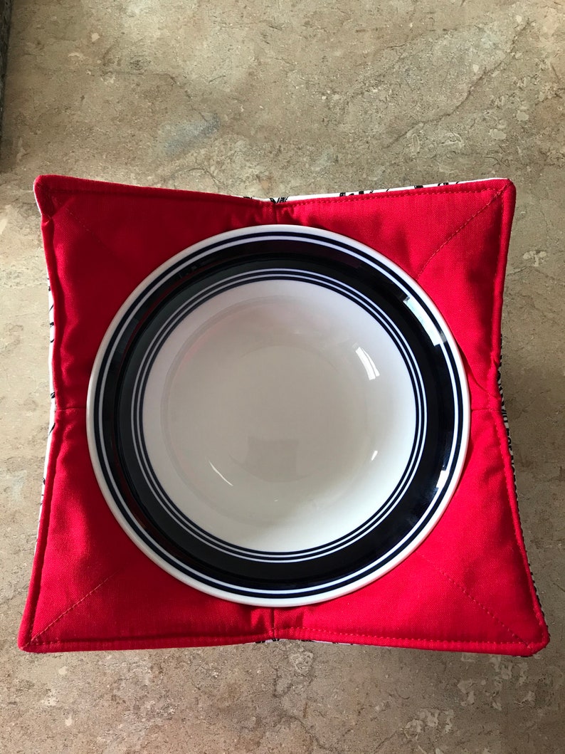 pot holder Soup Bowl Quilted Iowa State Cyclones Plate Cozy Ice Cream Bowl Microwave bowl cozy