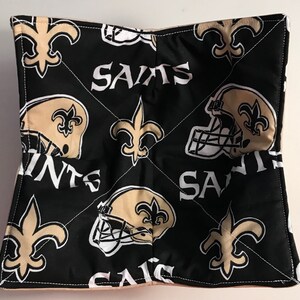 New Orleans Saints Microwave Bowl Cozy NFL Soup Bowl Cozy,  housewarming gift, Bowl Holder, Soup Bowl Holder, Bowl Pot Holder, Bowl Koozie