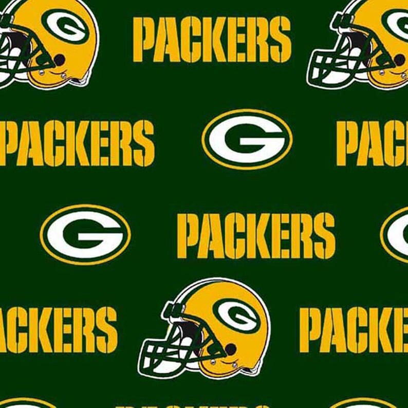 Green Bay Packers Nfl Football 100 Cotton By Fabric Traditions