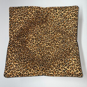 Microwave Bowl Cozy, Cheetah Ginger, hot pad, Quilted, pot holder, Soup Bowl, Ice Cream Bowl, Plate Cozy