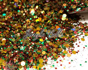 green glitter tree etsy