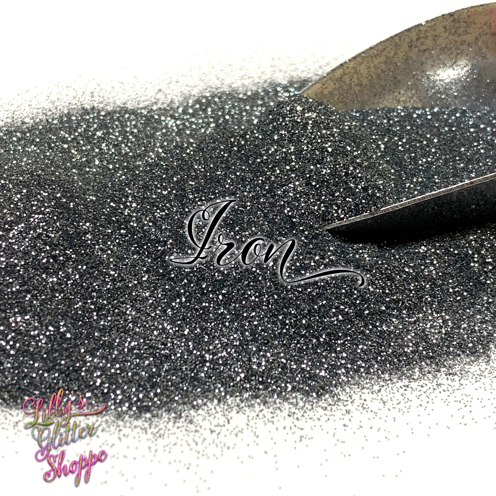 Dark Gray Fine Glitter Gray Glitter Dark Silver Glitter Etsy