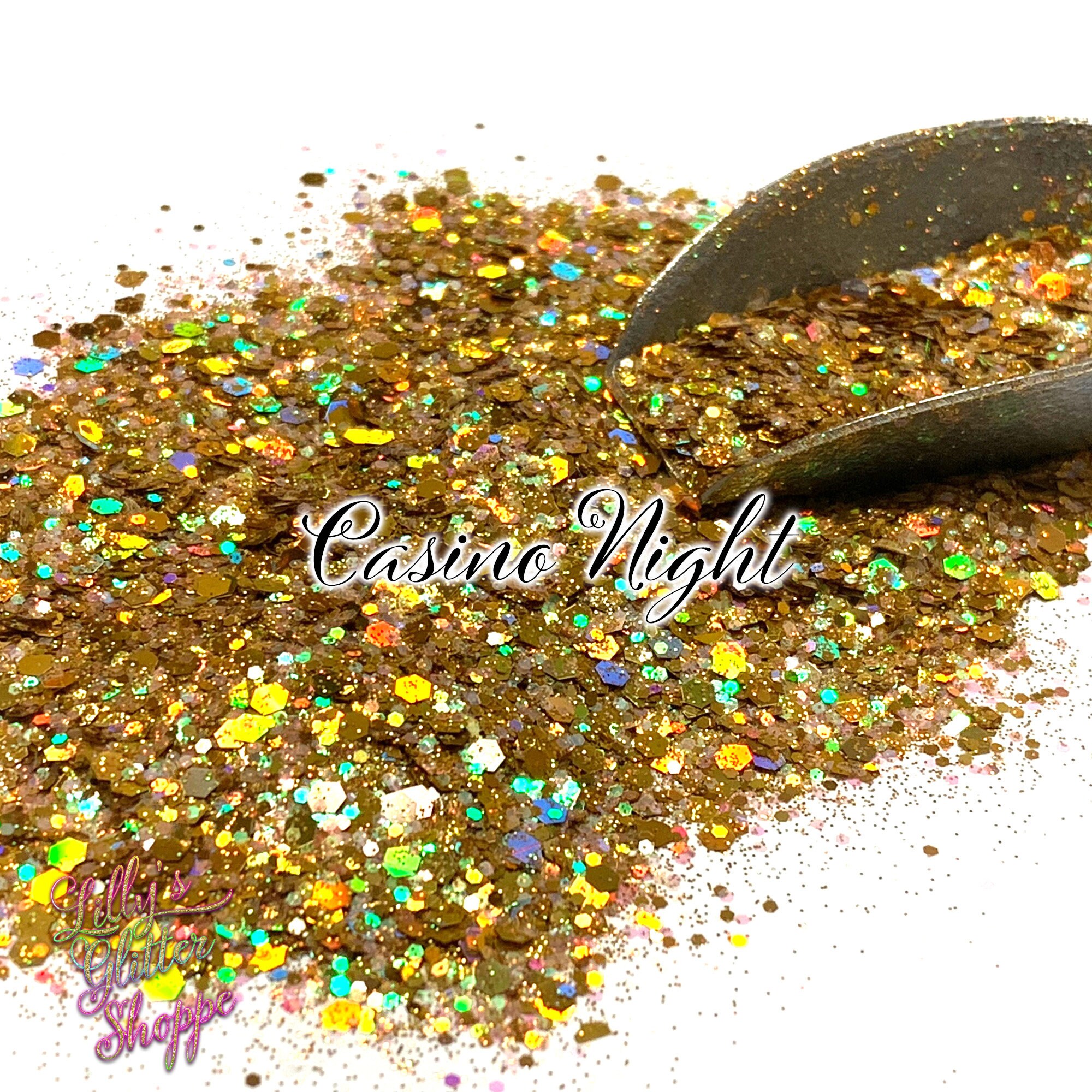 Gold Holographic Chunky Glitter, Gold Chunky Glitter, Holographic Chu…
