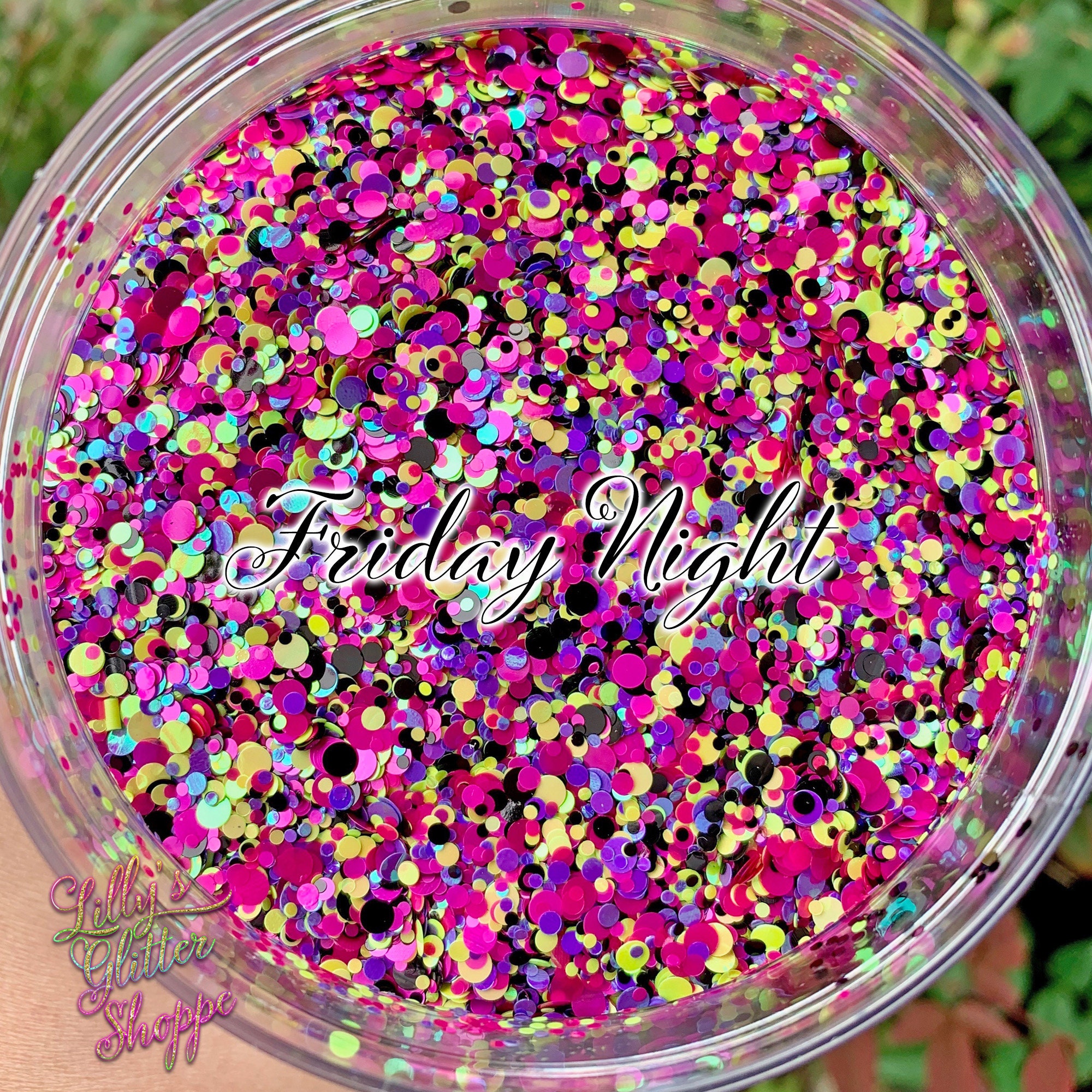 Metallic Iridescent Confetti Glitter, Pet Dot Glitter, 1 oz , Chunky …