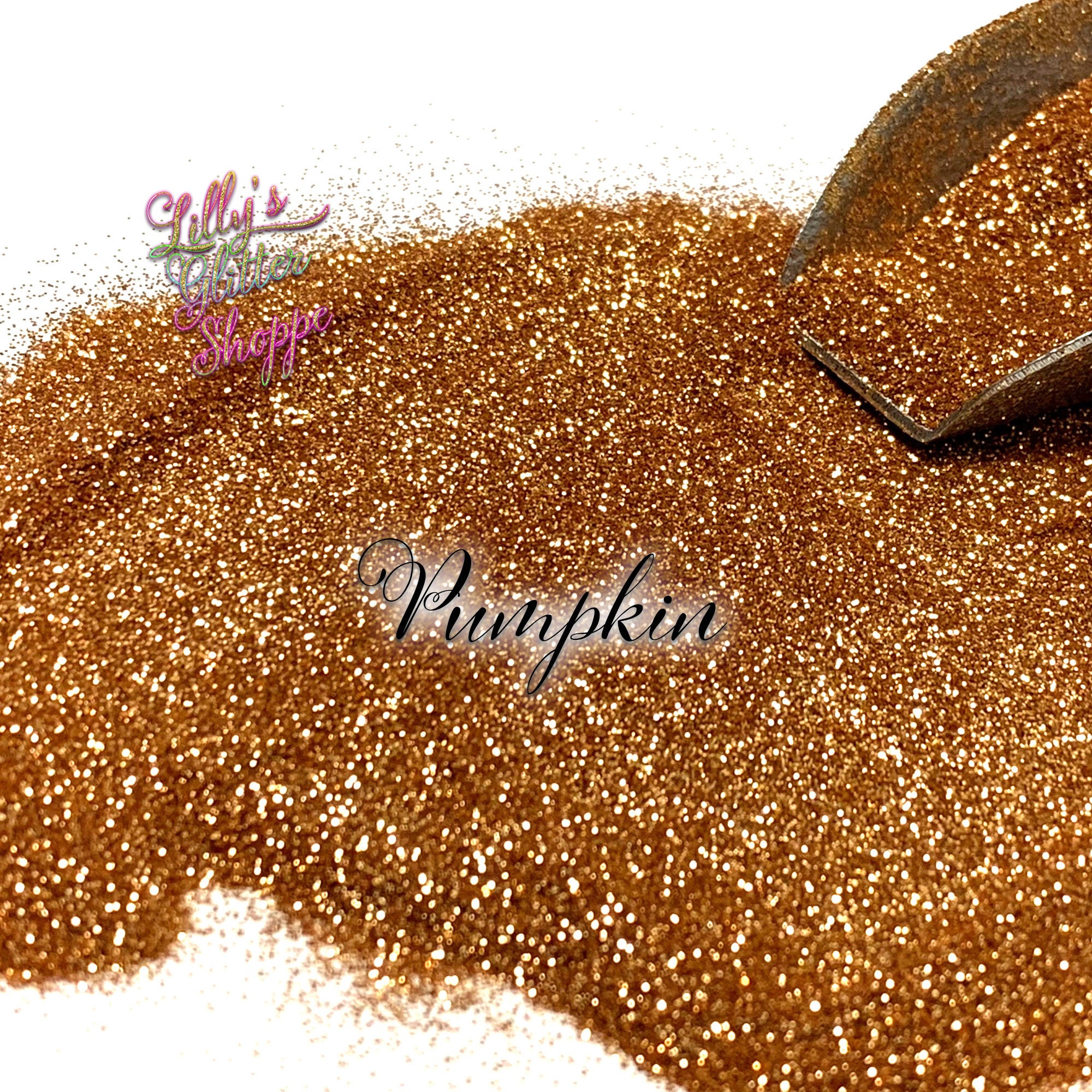 Orange Glitter, Pumpkin Color Glitter, Fine Orange Glitter, Dark Oran…