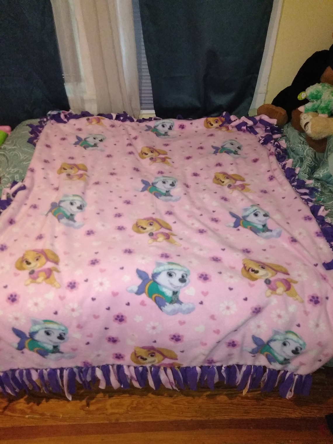 Handmade fleece blankets Etsy