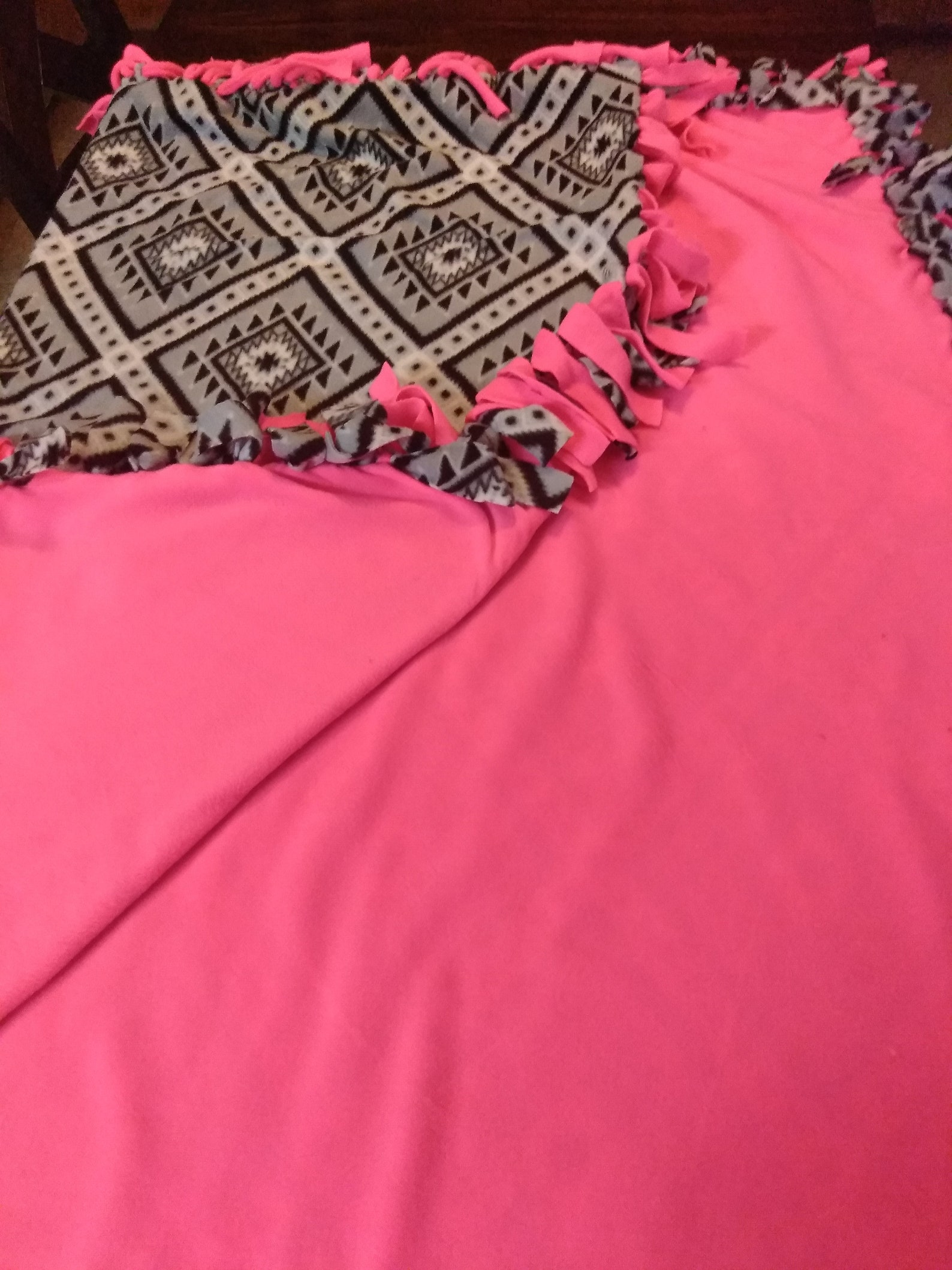 Handmade fleece blankets Etsy