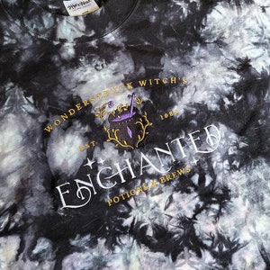 Enchanted Potion Shop | Oversized Tie-Dye T-Shirt | Lyrics, Wonderstruck, Witchy, Halloween, Magic