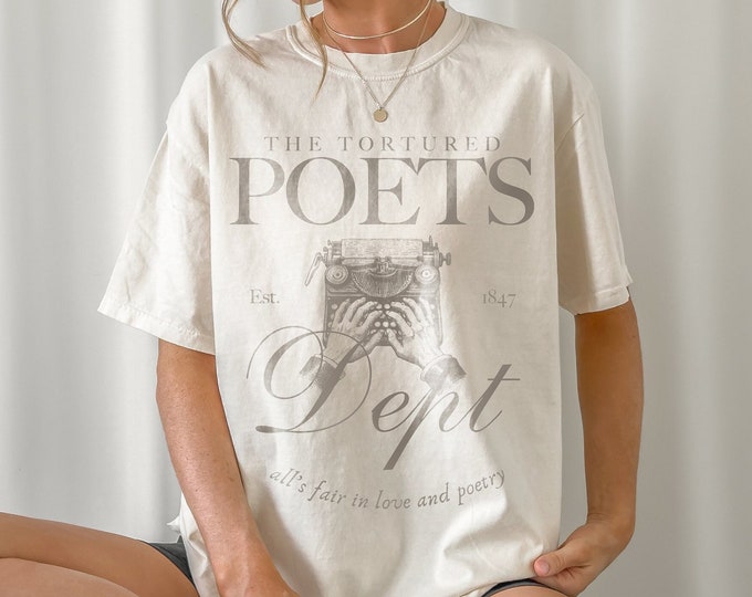 All's Fair Poetry Dept | Graphic Shirt | Lyrics, Vintage, Unisex Tee, Light Academia