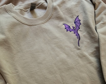 Long Live Dragon | Embroidered Sweatshirt | Merch, Subtle, Minimal