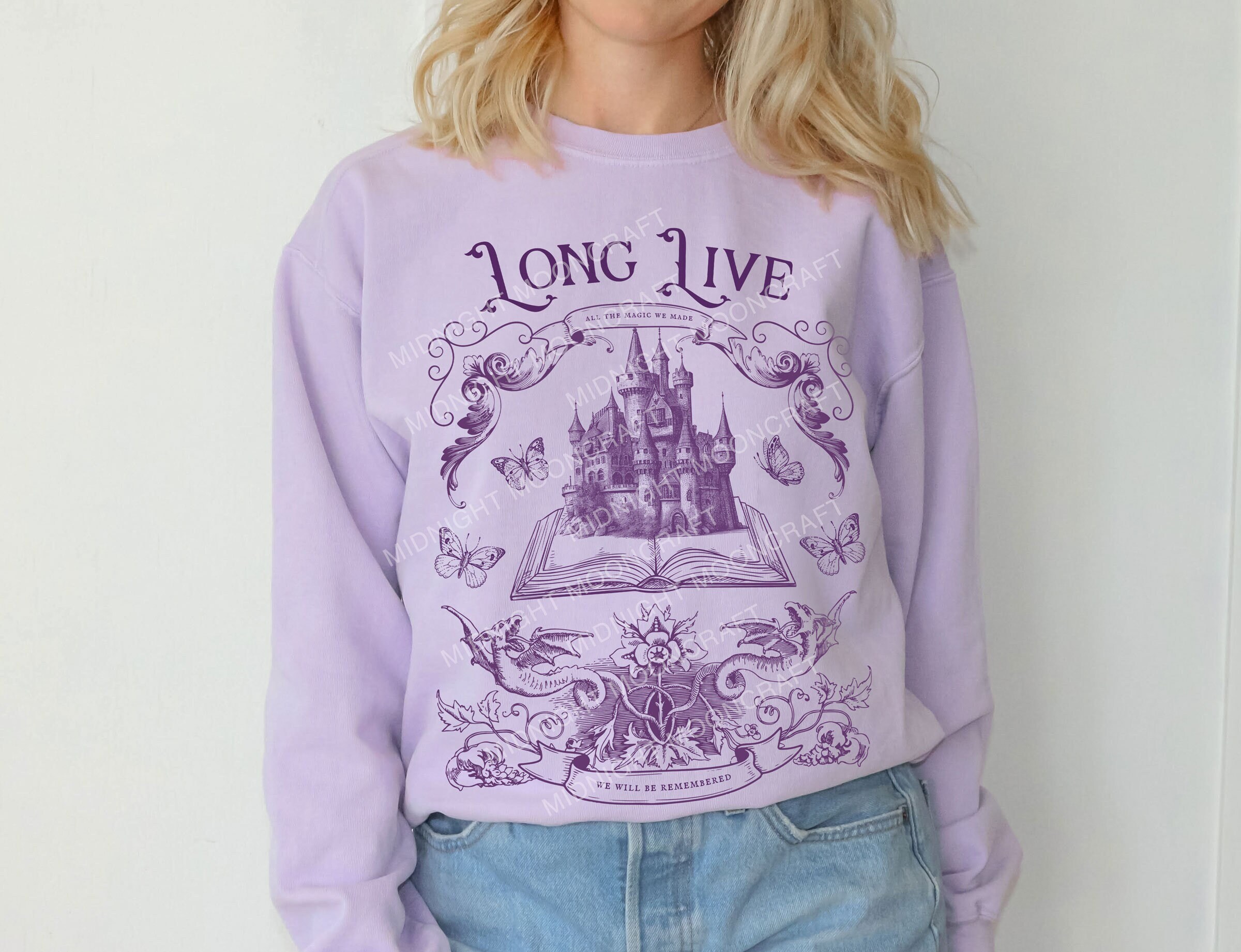 Long Live | Graphic Sweatshirt | Merch, Lyrics, Concert, Dragons, Gift, Vintage, Unisex