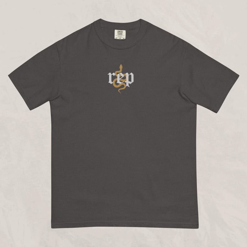 Rep Merch Logo Rep | Embroidered T-shirt | Edgy Snake Design, Gifts for Him/her ...