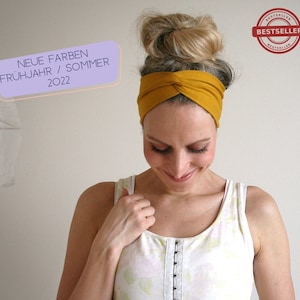 Turban-Haarband Organic in vielen Farben biologisch, fair, zero waste Bild 1