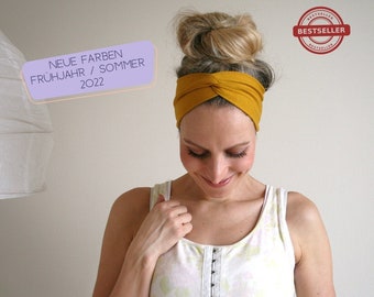 Turban-Haarband Organic in vielen Farben - biologisch, fair, zero waste