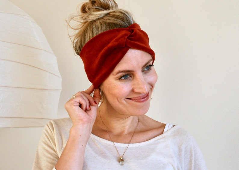 Turban-Stirnband Velvet BIO in verschiedenen Farben image 5