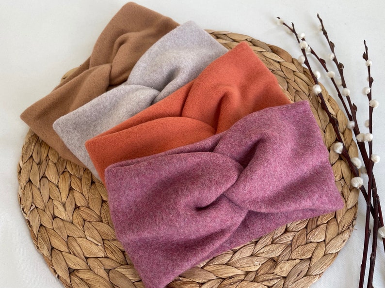 Turban-Stirnband Fleece BIO, viele verschiedene Farben organic, vegan, fair, Baumwolle, zero plastic Bild 7