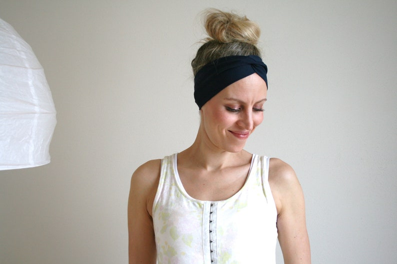 Doppelpack 2 Turban-Haarbänder Organic in vielen Farben biologisch, fair, nachhaltig, zero waste Geschenk für beste Freundin, Ostern Bild 7