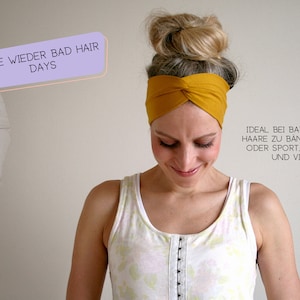 Turban-Haarband Organic in vielen Farben biologisch, fair, zero waste Bild 3