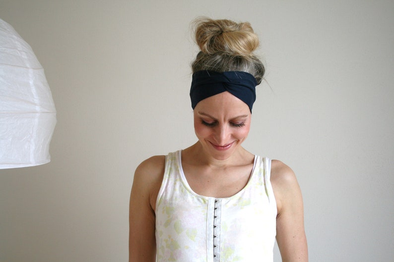 Doppelpack 2 Turban-Haarbänder Organic in vielen Farben biologisch, fair, nachhaltig, zero waste Geschenk für beste Freundin, Ostern Bild 6