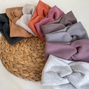 Turban-Stirnband Fleece BIO, viele verschiedene Farben organic, vegan, fair, Baumwolle, zero plastic Bild 3