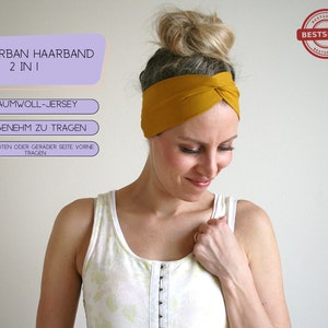 Turban-Haarband Organic in vielen Farben biologisch, fair, zero waste Bild 2