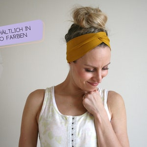 Doppelpack 2 Turban-Haarbänder Organic in vielen Farben biologisch, fair, nachhaltig, zero waste Geschenk für beste Freundin, Ostern Bild 4