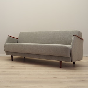 Grey sofa bed, Danish design, 1970s, production: Denmark