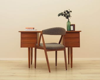Scrivania in teak, design danese, anni '70, realizzata in Danimarca