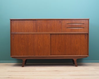 Highboard, Teakholz, dänisches Design, 60er Jahre, Produktion: Dänemark