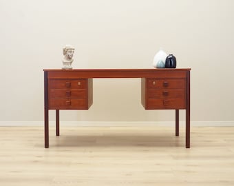 Teak desk, Danish design, 1970s, production: Denmark