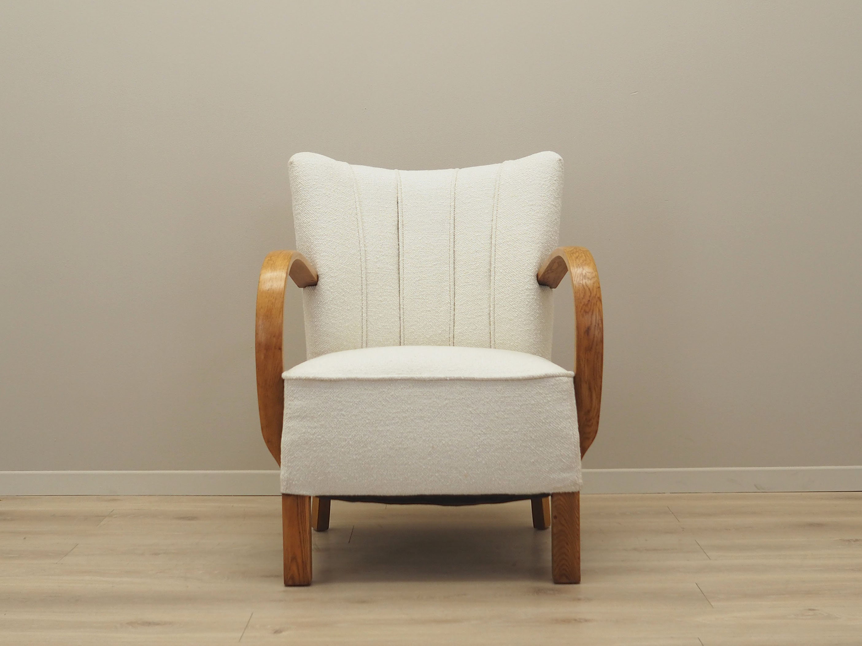 fauteuil en chêne, art déco, années 1950, production danemark