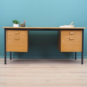 Ash desk, Danish design, 1980s, production: Labofa Møbler