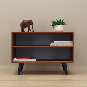 Librería de teca, diseño danés, años 70, producción: Suecia
