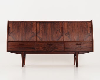 Rosewood highboard, Danish design, 1970s, production: Denmark