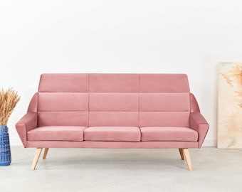 Sofa MANDAL pink, Scandinavian design