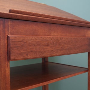 Mahogany secretary, Danish design, 60s made in Denmark image 8