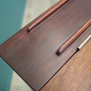 Mahogany secretary, Danish design, 60s made in Denmark image 10